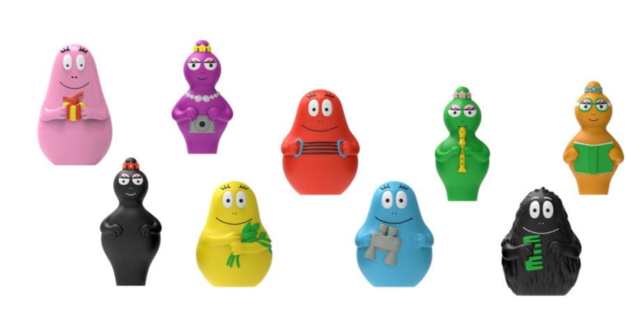 Giocattoli Barbapapà Personaggi 8 cm assortiti in coppia