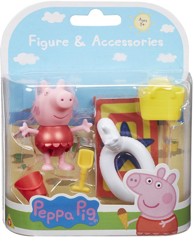 Peppa Pig in Spiaggia - Personaggi Giocattolo con Accessori - The Toys Store