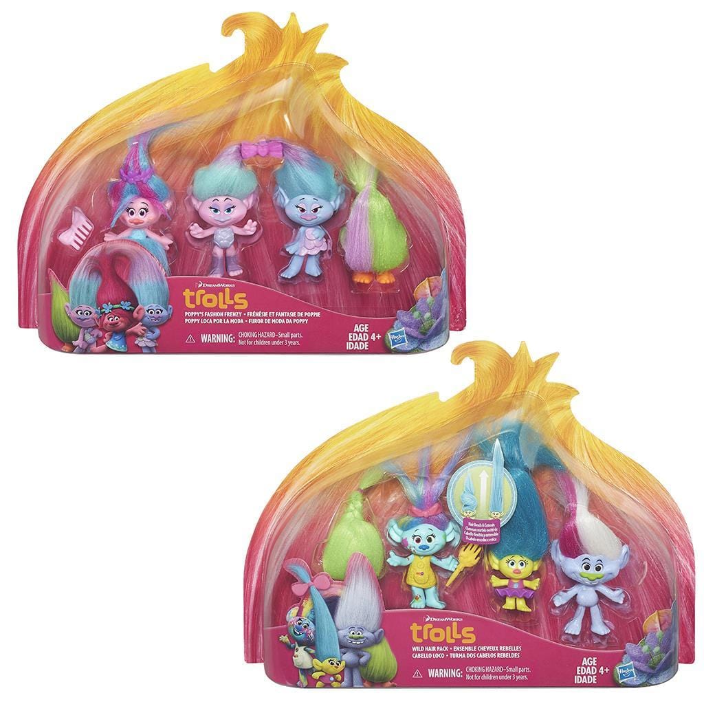 Trolls Personaggi set da 4 - The Toys Store