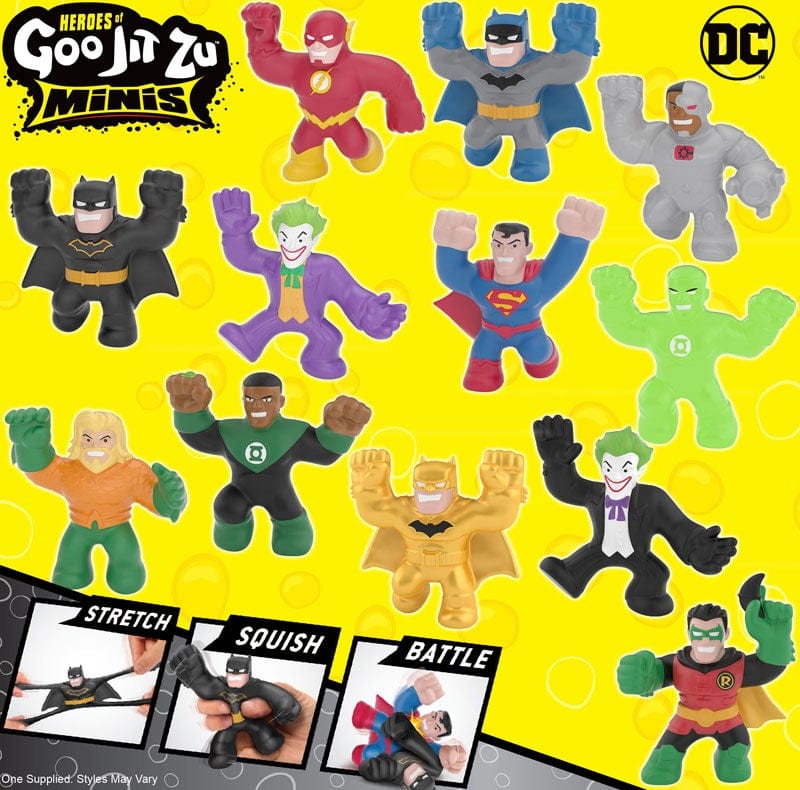 Action figure Goo Jit Zu DC Super Eroi Allungabili