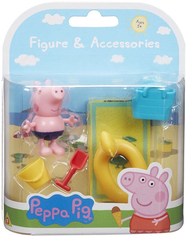 Peppa Pig in Spiaggia - Personaggi Giocattolo con Accessori - The Toys Store