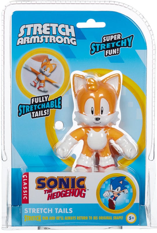 Action figure Sonic Personaggio Allungabile Tails, Volpe Gialla con due Code