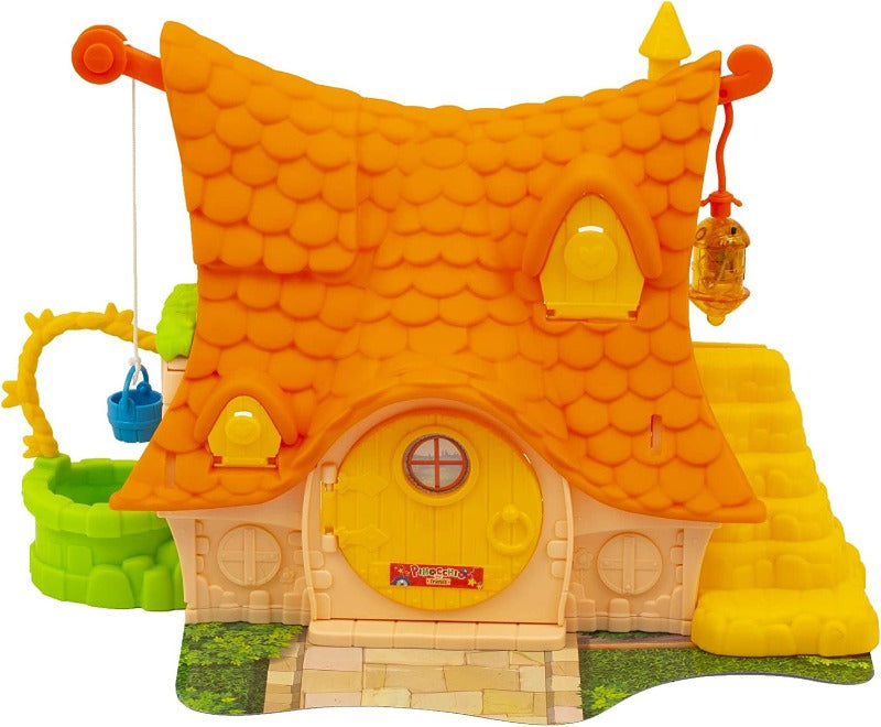 personaggi Televisivi e dei Cartoni animati Pinocchio e Friends, Casa di Geppetto Playset con Luci, include due personaggi