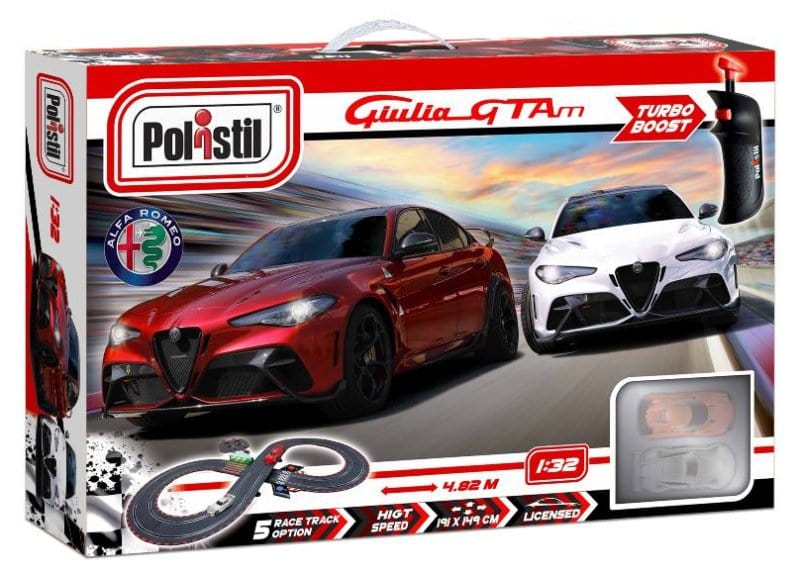 pista elettrica Polistil Pista Elettrica Giulia GTAm, Macchinine Scala 1:32