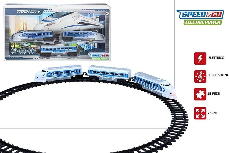 Pista Treno elettrico 75cm - The Toys Store