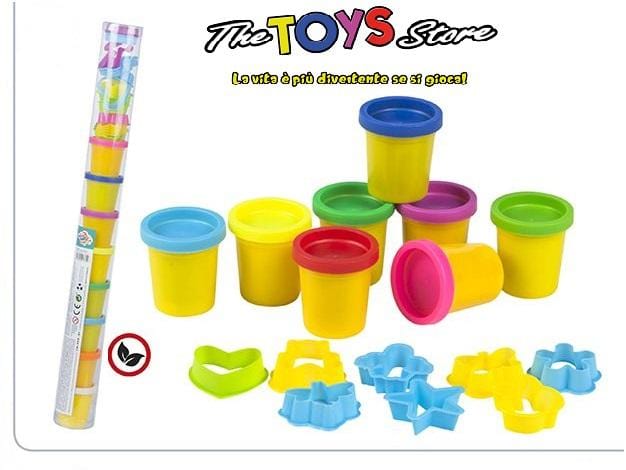 Plastilina in Tubo da 8 Vasetti e Accessori - The Toys Store