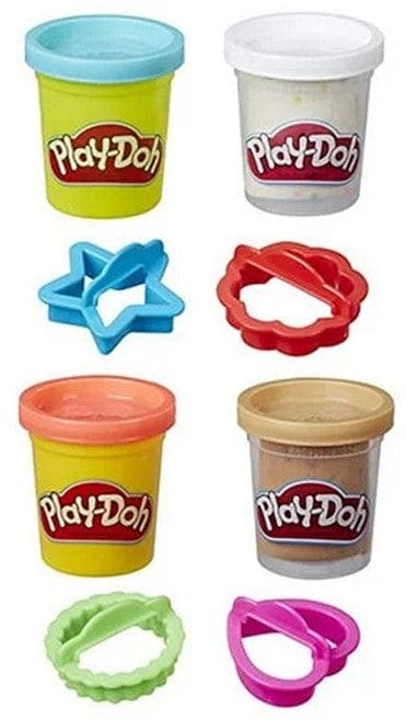 Plastilina Play-Doh Biscotti, Kit composto da 2 Vasetti e Stampi per Biscotti