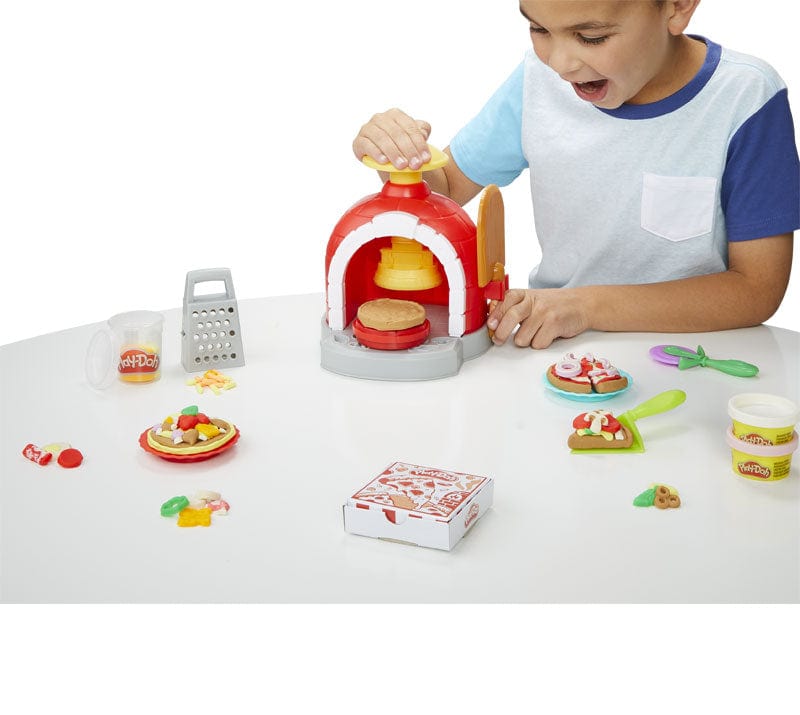 Plastilina Play Doh Kitchen Creation, La Pizzeria Playset con 8 Vasetti di Pasta Modellabile