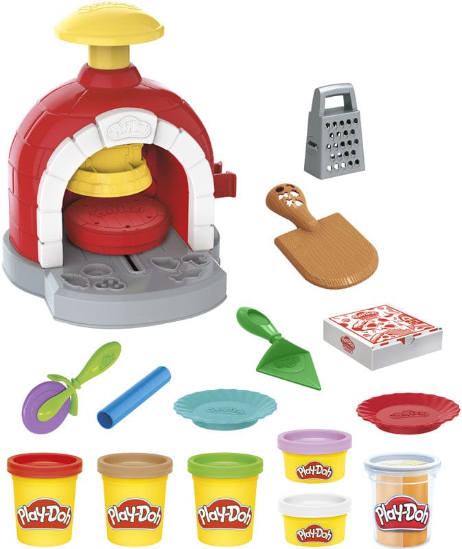 Plastilina Play Doh Kitchen Creation, La Pizzeria Playset con 8 Vasetti di Pasta Modellabile