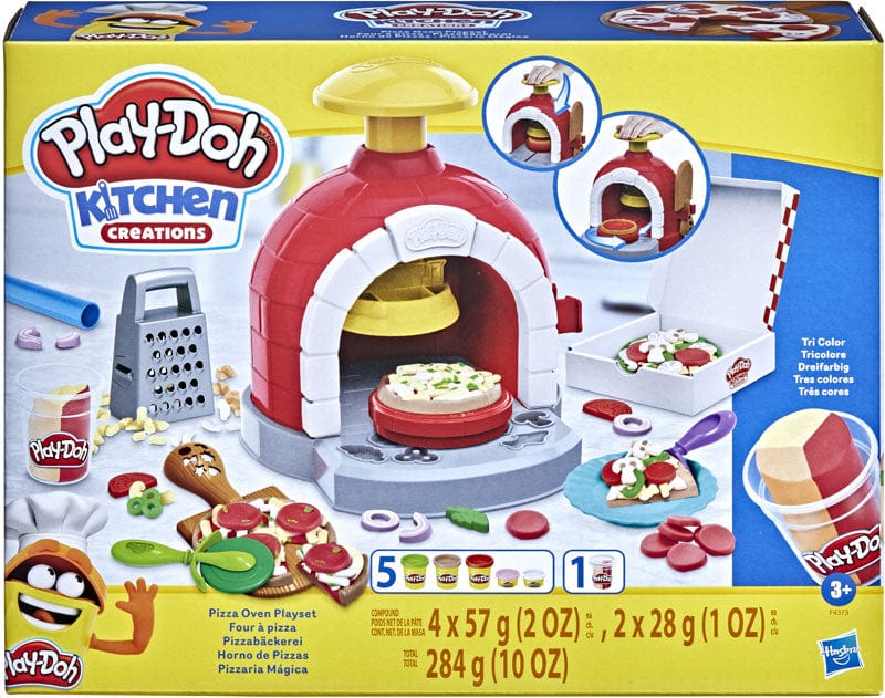 Plastilina Play Doh Kitchen Creation, La Pizzeria Playset con 8 Vasetti di Pasta Modellabile