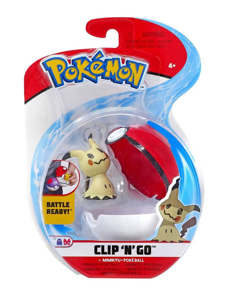 Pokemon Clip n Go | Pokeball Mimikyu con Sfera - The Toys Store