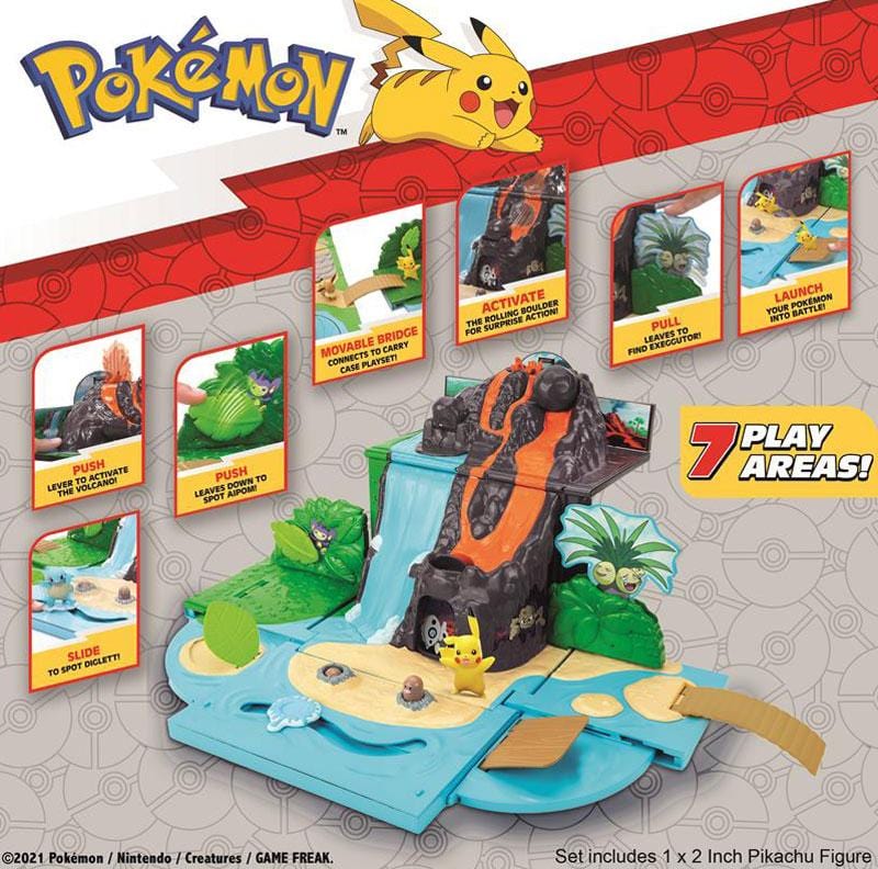 Pokemon Vulcano Playset Borsa di Ash