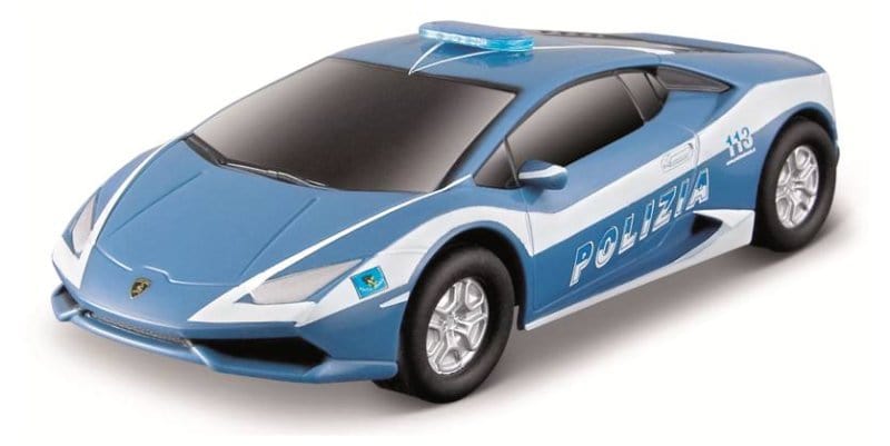 pista elettrica Polistil Pista con Macchine da Corsa inseguimento Polizia, espandibile, da 8Anni Polistil EVO Pista con Macchine da Corsa in scala 1:43, espandibile