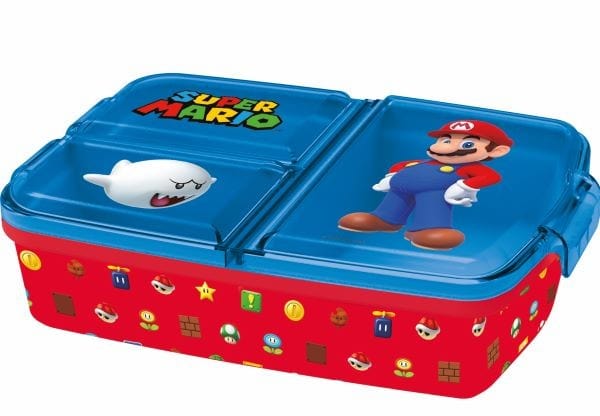 Borse e contenitori porta pranzo Porta Merenda Super Mario, Portapranzo multi-scomparto