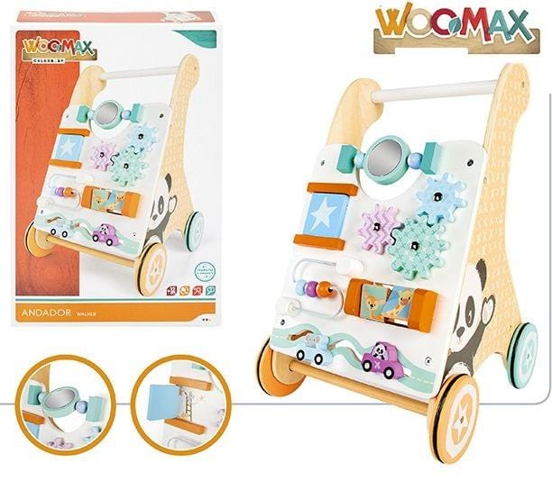Giocattoli Primi Passi Spingibile con Giochi | Carrello In Legno per Imparare a Camminare