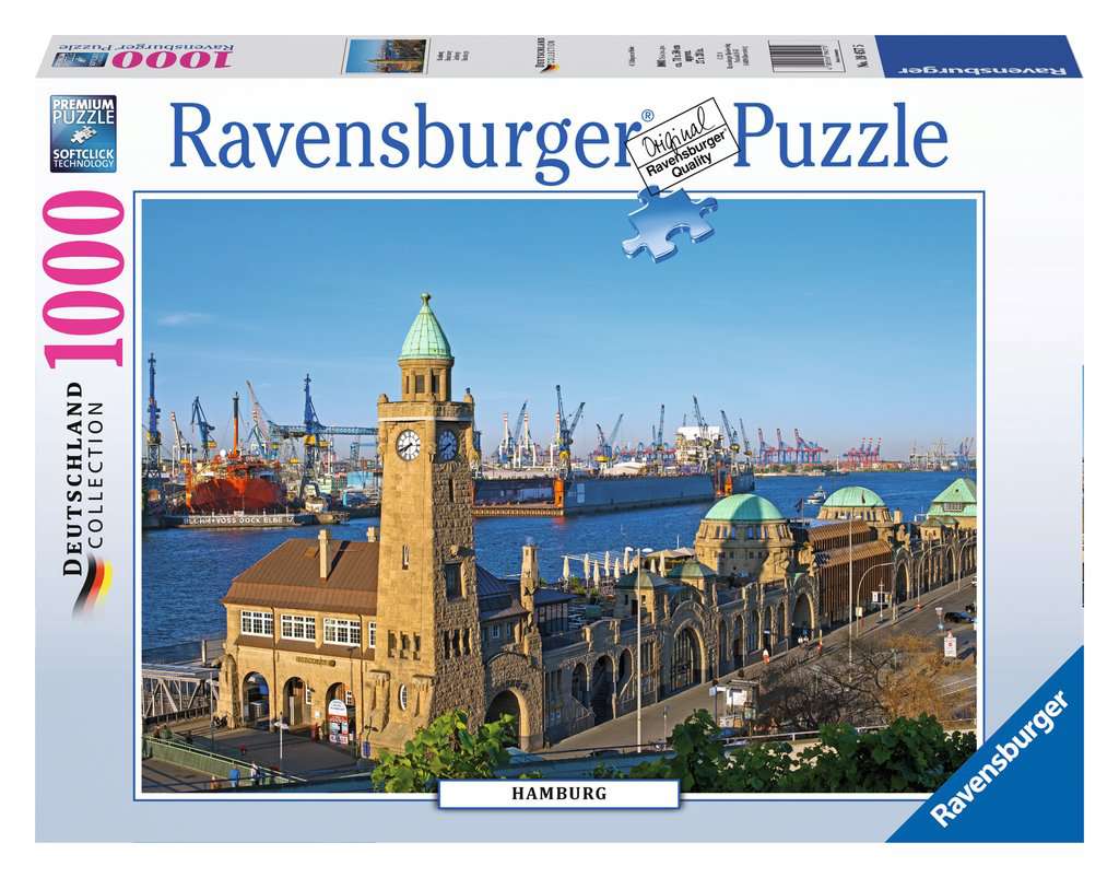 Puzzle Ravensburger 1000 pezzi Amburgo - The Toys Store