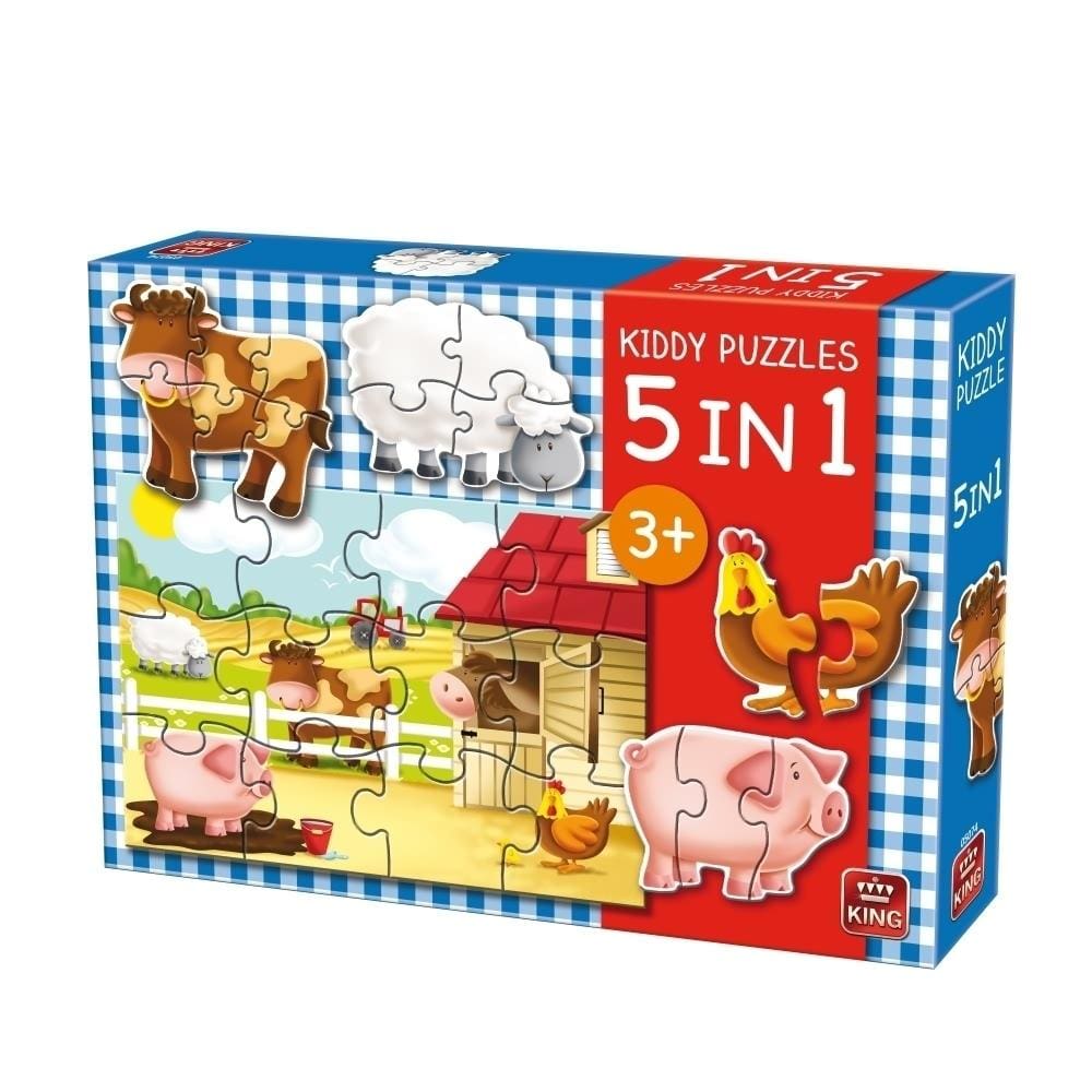 Puzzle la fattoria 5 in 1 - The Toys Store