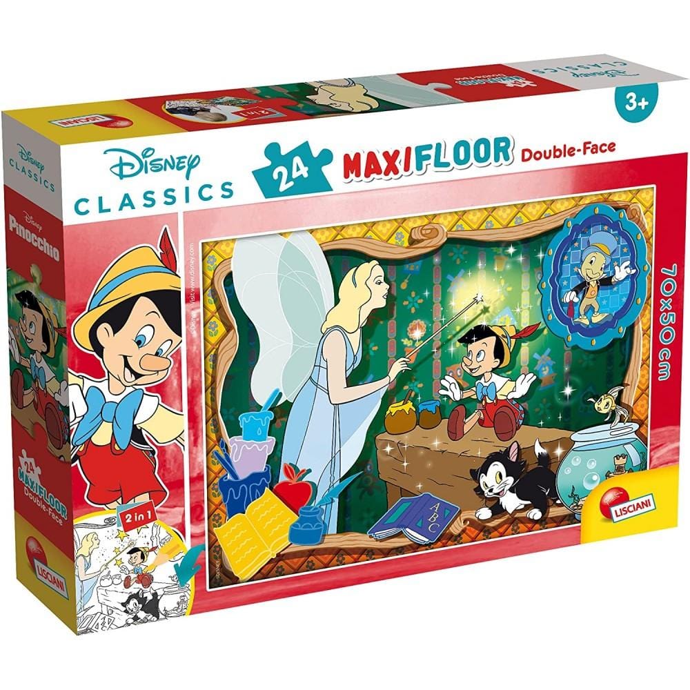 Puzzle Disney con Tessere Grandi | Lisciani Puzzle DF Maxi Colorabile - The Toys Store