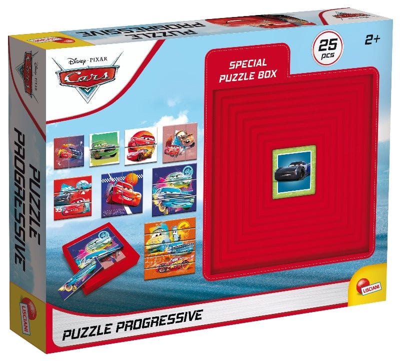 Puzzle Puzzle Progressive Disney Cars, Lisciani