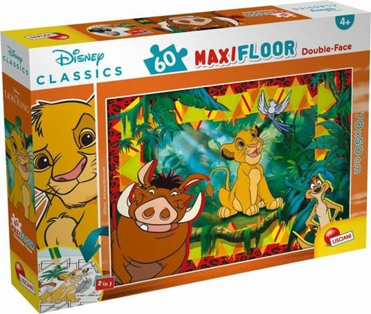 Puzzle Puzzle Disney Maxi 60 Tessere 2in1 Puzzle Disney per Bambini | Lisciani Puzzle 60 Pezzi