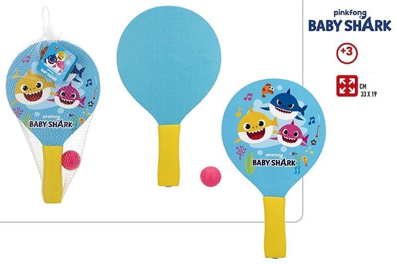 Tennis da Spiaggia | Racchette in Legno Baby Shark - The Toys Store