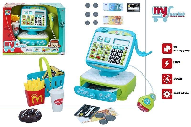 Registratore di Cassa Giocattolo con Luci e Suoni - The Toys Store