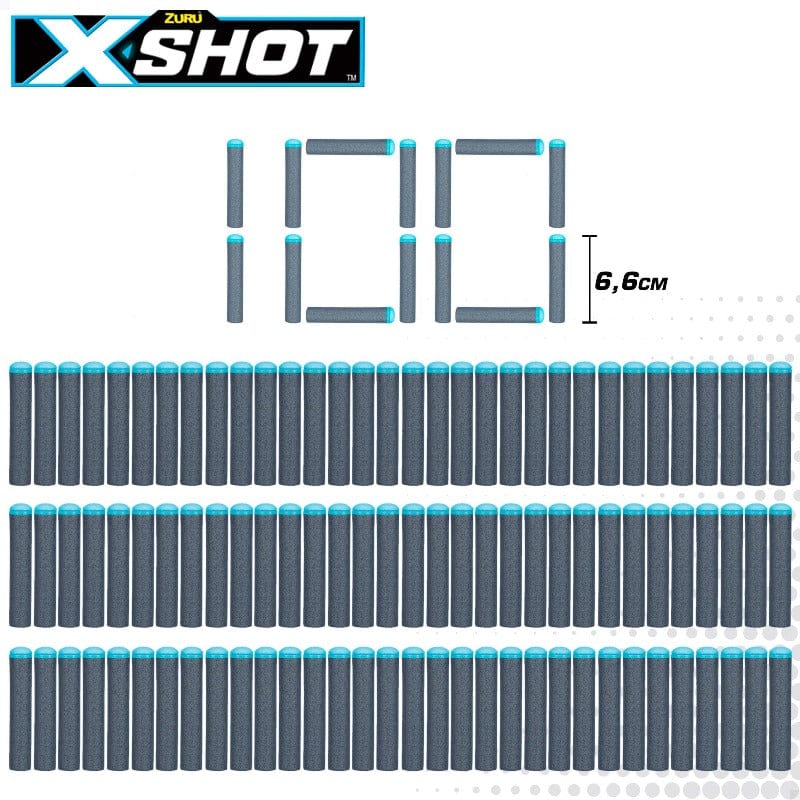 fucile Ricariche Dardi X-shot Compatibili Nerf x 100pz