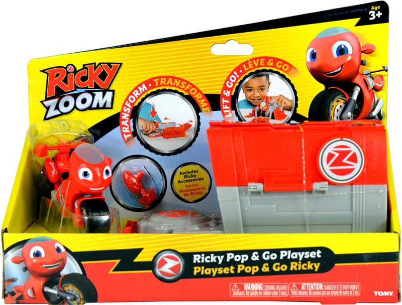 Personaggi serie Tv e Super eroi Ricky Zoom Playset Veicolo Con Lanciatore Ricky Zoom - Veicoli con Lanciatore