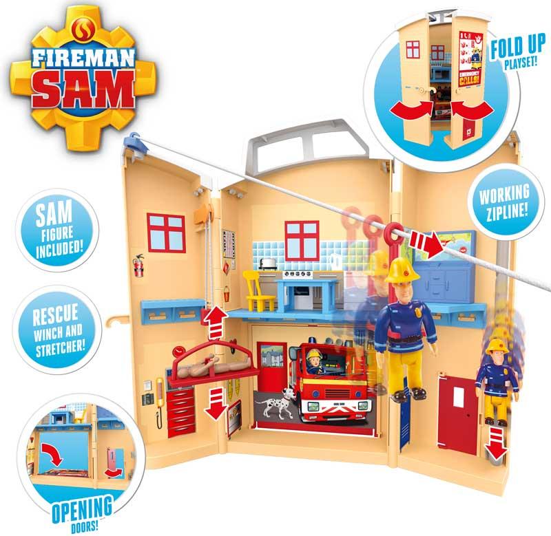 Sam il Pompiere Caserma dei Vigili del Fuoco - The Toys Store
