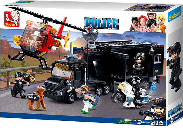 Set Costruzioni Camion della Polizia