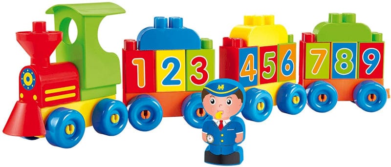 Costruzioni Abrick Treno Costruzioni Numeri e Lettere +18Mesi