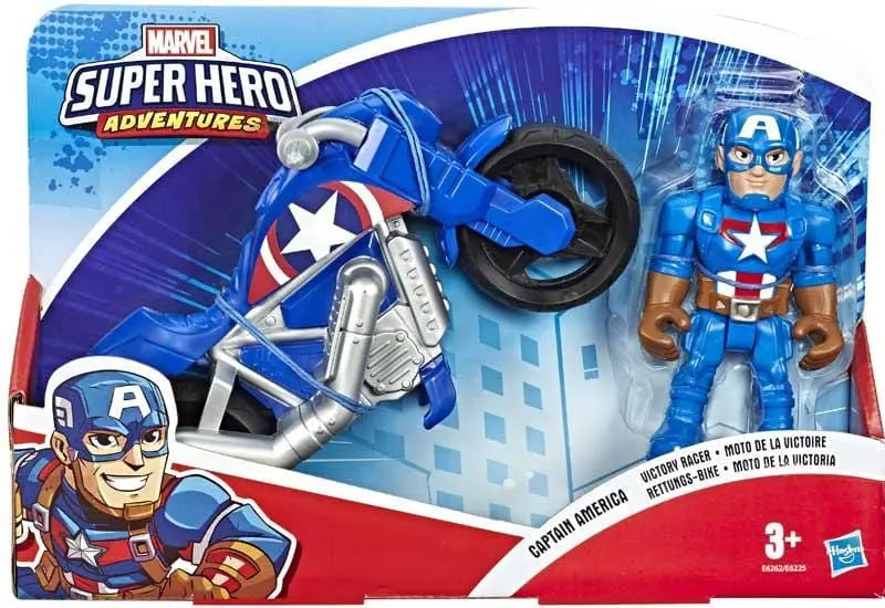 Super Heroes Adventures - Captain America con Moto - The Toys Store