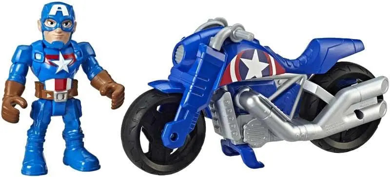 Super Heroes Adventures - Captain America con Moto - The Toys Store