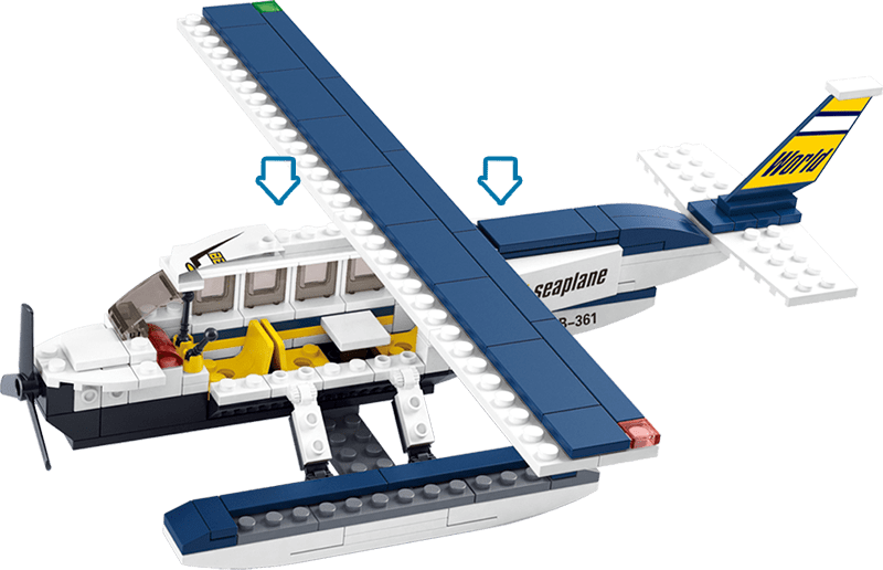 Costruzioni Sluban Set Costruzioni Aereo Idrovolante