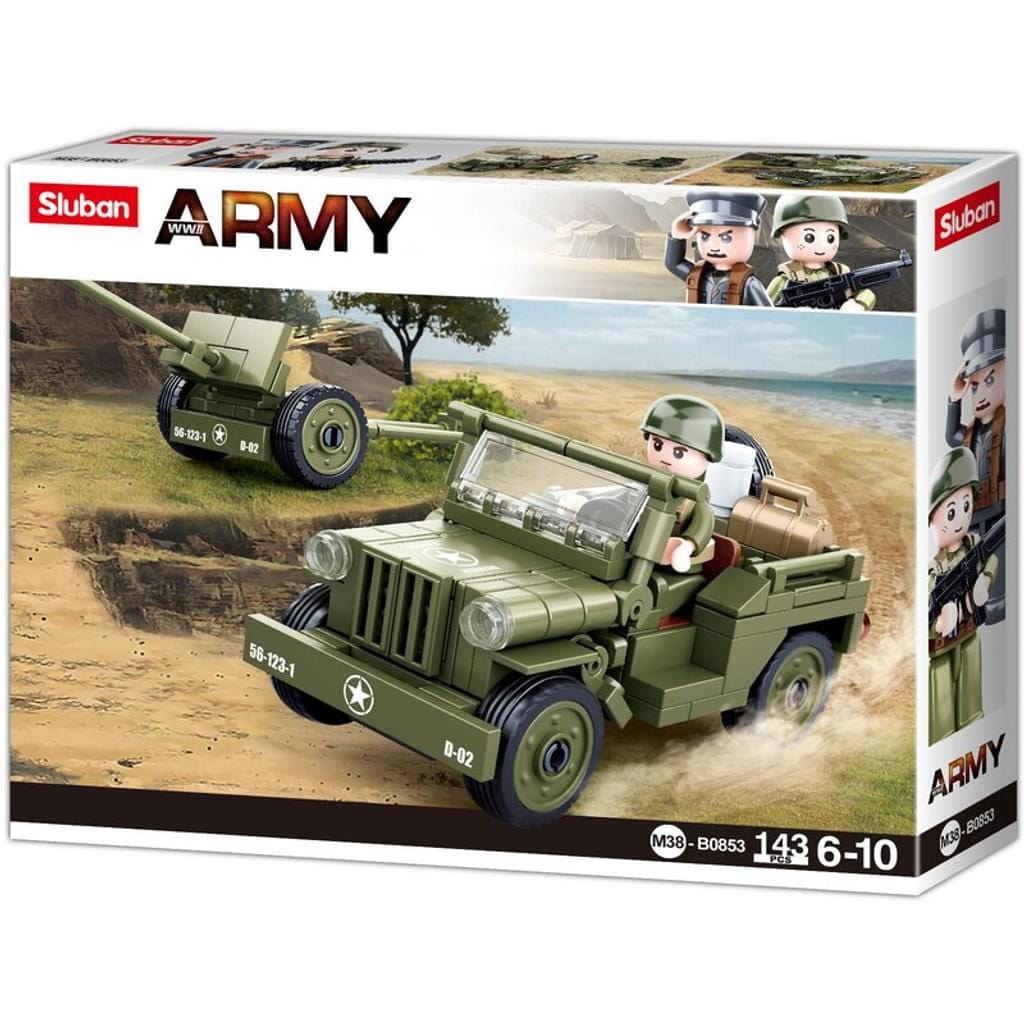 Sluban Costruzioni Jeep Militare degli Alleati - The Toys Store