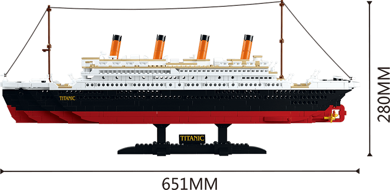 Blocchi a incastro Sluban set di Costruzioni Nave Titanic 1012pz Sluban Costruzioni | Nave Titanic 1012pz | The Toys Store
