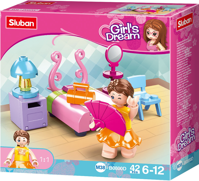Sluban Costruzioni per Bambine | Set Mattoncini Stanza 42 pz - The Toys Store
