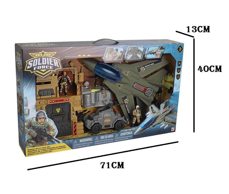 Soldier Force Attacco Aereo al Bunker - The Toys Store