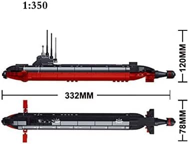Blocchi a incastro Sluban Costruzioni, Sottomarino Militare Nucleare