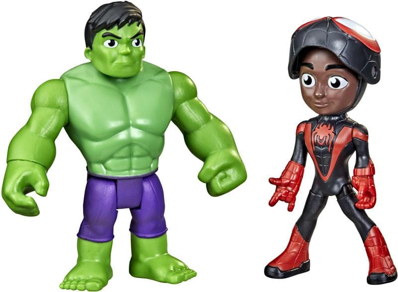 Action figure Miles Morales e Hulk | Spidey e i suoi Fantastici Amici