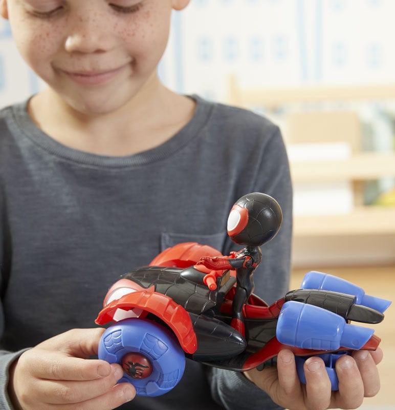 Giocattoli Spiderman Amazing Friends, Miles Morales Techno Racer