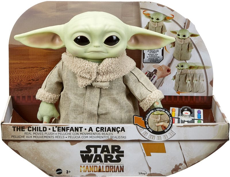 Giocattoli Star Wars Peluche Interattivo Baby Yoda, The Mandalorian con Suoni e Movimenti