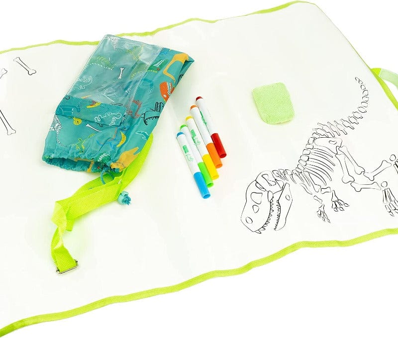 Colora e Decora Creative Tappeto Colora e Cancella a tema Dinosauri