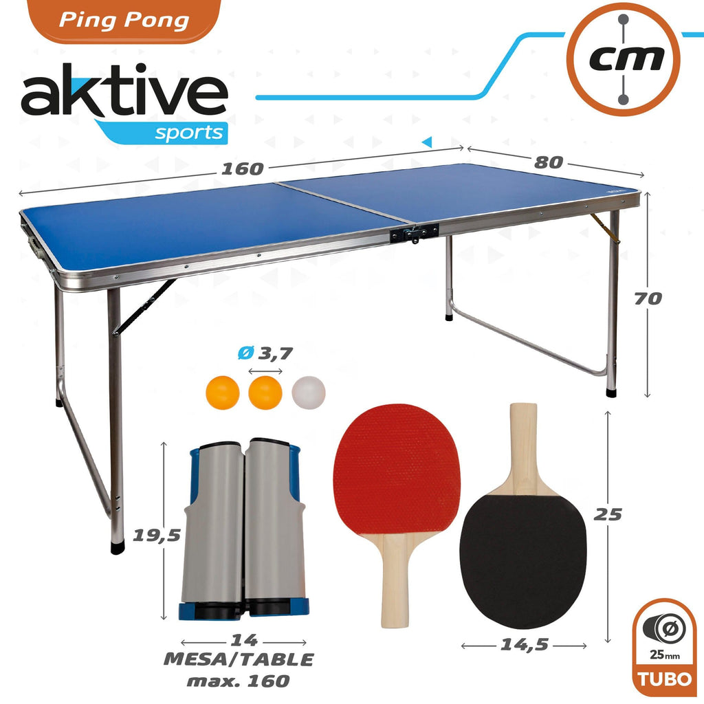 Tavolo da Ping Pong Portatile Completo di Accessori - The Toys Store