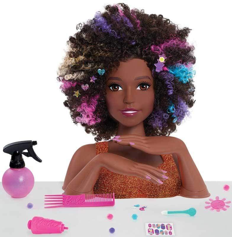 Barbie Testa Bambola Afro da Pettinare e Truccare – The Toys Store