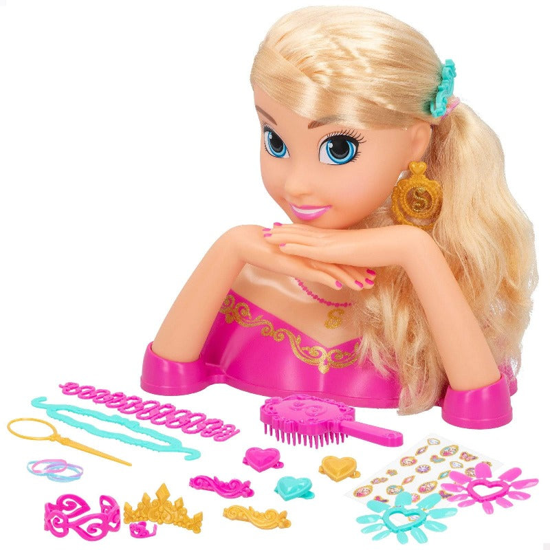 styling head Testa Bambola da Pettinare e Truccare 50 Accessori Barbie Testa Bambola Afro da Pettinare e Truccare 