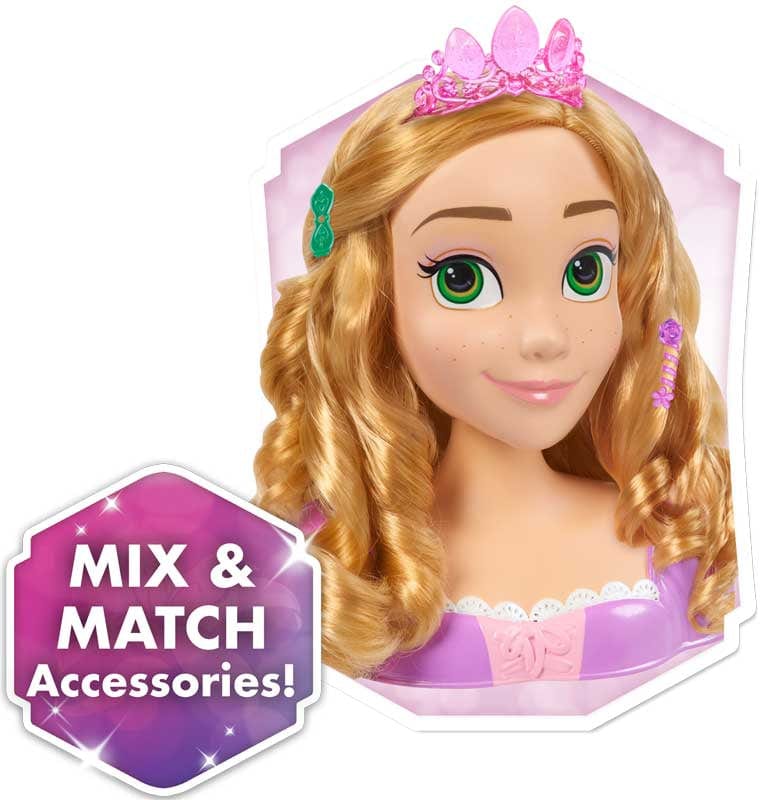 Bambole Disney Rapunzel Testa Acconciature Styling Disney Rapunzel Styling Head | Testa da Pettinare e Truccare