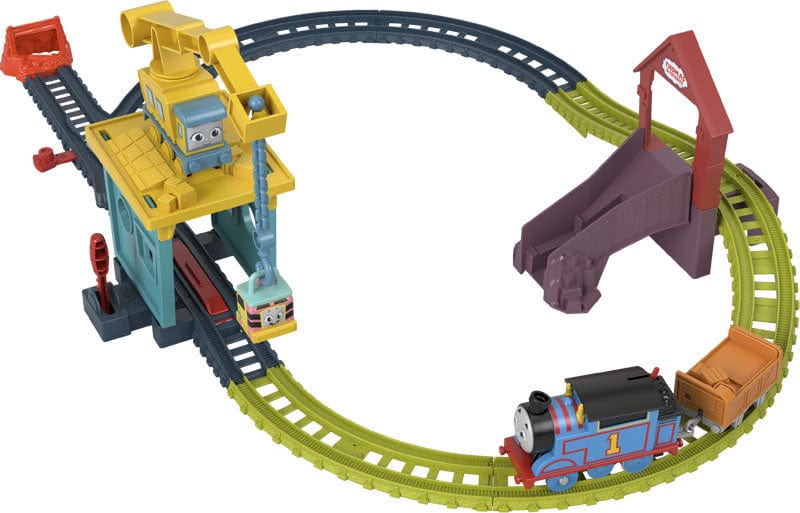 Pista Trenino Thomas pista Trackmaster Motorizzata, Carica e Scarica Sandy