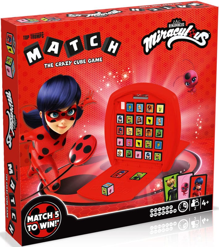 Giochi di società Winning Moves - Top Trumps Match, Miraculous Ladybug Gioco da Tavolo