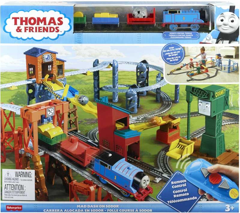 Thomas pista Trackmaster Motorizzata Corsa Folle a Sodor - The Toys Store